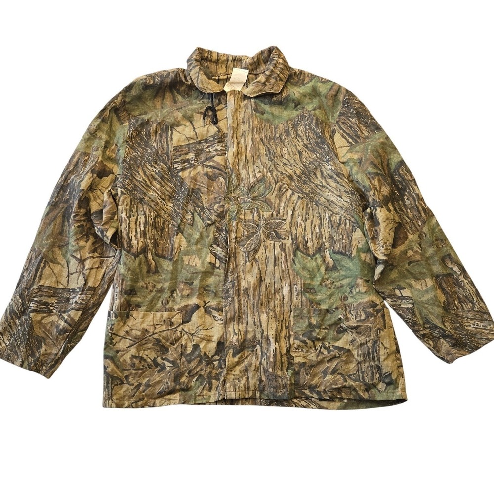 Vintage Walls Realtree Camouflage Mesh Lightweight Shell Jacket Smock XL USA